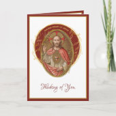 Elegant Sacred Heart Jesus vriendschap Kaart (Voorkant)