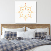 Elegant Sacred Mandala Art | Boho Spiritual Canvas Afdruk (Insitu (Slaapkamer))