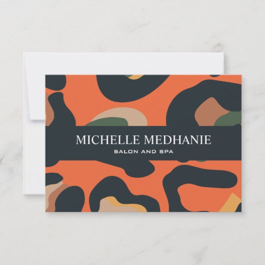 Elegant Safari Animal Skin Leopard Gift Card (Voorkant)