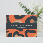 Elegant Safari Animal Skin Leopard Gift Card (Staand voorkant)