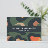 Elegant Safari Animal Skin Leopard Gift Card (Staand voorkant)