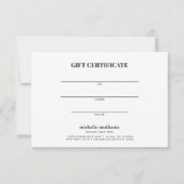 Elegant Safari Animal Skin Leopard Gift Card (Achterkant)