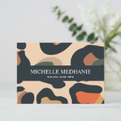 Elegant Safari Animal Skin Leopard Gift Card (Staand voorkant)