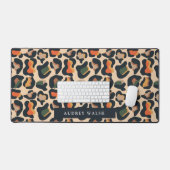 Elegant Safari Animal Skin Leopard spot Girly Bureaumat (Keyboard & Muis)
