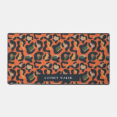 Elegant Safari Animal Skin Leopard spot Girly Bureaumat (Voorkant)