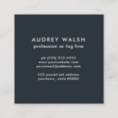 Elegant Safari Animal Skin Leopard spot Girly Vierkante Visitekaartje (Achterkant)