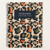 Elegant Safari Animal Skin Leopard spot Planner (Voorkant)