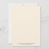 Elegant Safari Animals Birthday Invitation Kaart (Achterkant)