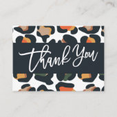 Elegant Safari Bedankt voor je aankoop Informatiekaartje (Voorkant)