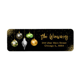 Elegant Safari Print Ornament Christmas Etiket