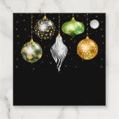 Elegant Safari Theme Ornament Christmas Bedankjes Labels (Achterkant)