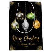 Elegant Safari Theme Ornament Christmas Medium Cadeauzakje (Voorkant)