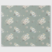 Elegant Sage Botanisch Inpakpapier (Vlak)