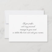 Elegant Sage Cream Magnolia Script Floral Busines Bedankkaart (Achterkant)