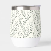 Elegant Sage Cream Minimalist Boho Floral Pattern (Links)