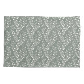 Elegant Sage Cream Minimalist Boho Floral Pattern Kussensloop (Achterkant)