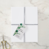 Elegant Sage | Emerald Green Eucalyptus Foliage Cadeaulabel (Met Touw)