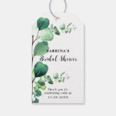 Elegant Sage | Emerald Green Eucalyptus Foliage Cadeaulabel (Achterkant)
