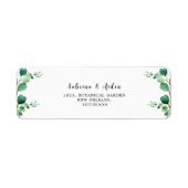 Elegant Sage | Emerald Green Eucalyptus Foliage Etiket (Voorkant)