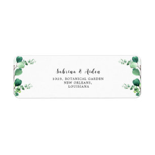 Elegant Sage   Emerald Green Eucalyptus Foliage Etiket