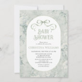 Elegant Sage Genderneutraal Baby shower Kaart (Voorkant)