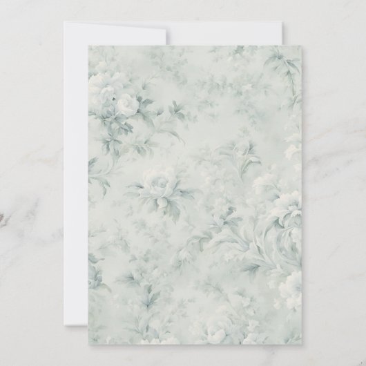 Elegant Sage Genderneutraal Baby shower Kaart (Achterkant)