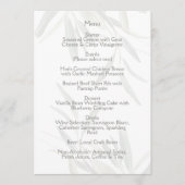Elegant Sage Green Botanical  Menu (Voorkant)