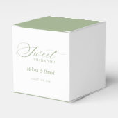 Elegant Sage Green Botanical Wedding  Bedankdoosjes (Voorkant Zijde)