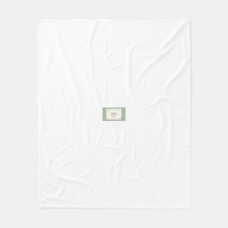 Elegant Sage Green Botanical Wedding Invitation -  Fleece Deken