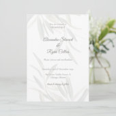 Elegant Sage Green Botanical Wedding Invitation  Kaart (Staand voorkant)