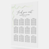 Elegant Sage Green Bow Wedding Seating Acrylic Acryl Bord (Hoek)