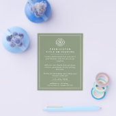 Elegant Sage Green Business Logo Promotional Flyer (Enkel)