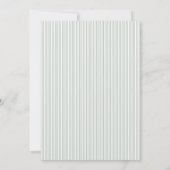 Elegant Sage Green Calligraphy Baptism Kaart (Achterkant)