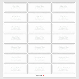 Elegant Sage Green Classic Script Gastadres Sticker