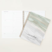 Elegant Sage Green en Grey Waterverf Planner (Display)