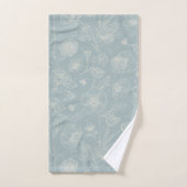 Elegant Sage Green Floral  Bad Handdoek (Handdoek)