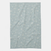 Elegant Sage Green Floral Kitchen Towel Theedoek (Verticaal)