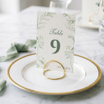 Elegant Sage Green Floral Line Art Wedding Kaart<br><div class="desc">Guide your guests to their seats in style with this elegant sage green floral line art wedding table number card. Featuring delicate fine art botanical illustrations framing clean, modern typography, this design effortlessly brings a touch of timeless luxury and minimalist sophistication to your reception decor. Easily customize the table number...</div>