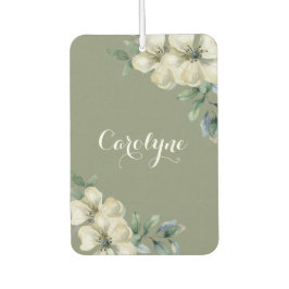 Elegant Sage Green Floral Luchtverfrisser