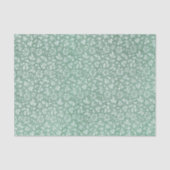 Elegant Sage Green Floral Pattern Tissuepapier (Voorkant)
