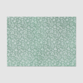 Elegant Sage Green Floral Pattern Tissuepapier
