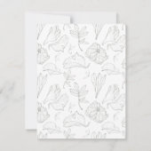 Elegant Sage Green Floral Wedding Rehearsal Dinner Kaart (Achterkant)