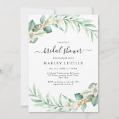 Elegant Sage Green Foliage Vrijgezellenfeest Kaart (Voorkant)