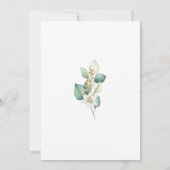 Elegant Sage Green Foliage Vrijgezellenfeest Kaart (Achterkant)