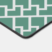 Elegant Sage Green Geometric Pattern Bureaumat (Hoek)