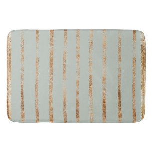 Elegant Sage Green Gold Badmat