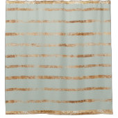 Elegant Sage Green Gold Showgordijn Douchegordijn (Voorkant)