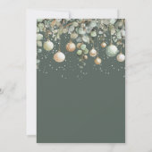 Elegant Sage Green Gold Waterverf Kerstfeest Kaart (Achterkant)