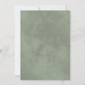 Elegant Sage Green & Gray Modern katholieke bruilo Kaart (Achterkant)