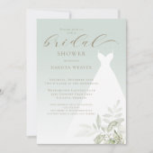 Elegant Sage Green Greenery Vrijgezellenfeest Kaart (Voorkant)